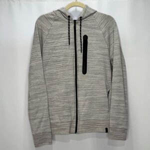 Express Men’s Gray Marle Zip Up Sweatshirt Hoodie